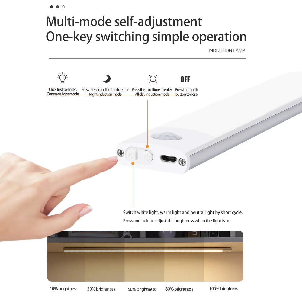 Motion Glow USB Light: Smart, Wireless, and Stylish Cabinet Illuminator