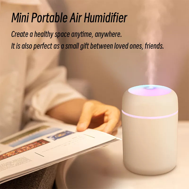 Aqua Mist Mini USB Humidifier: Refresh Your Space