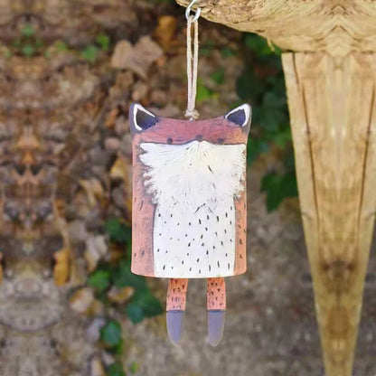 Beautiful Rustic Animal Wind Chimes Room Decoration Cute Chimes Wind Bell Animal Resin Garden Metal Door Outdoor Decor Pendantss