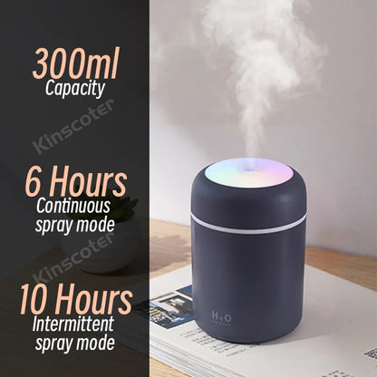 Aqua Mist Mini USB Humidifier: Refresh Your Space