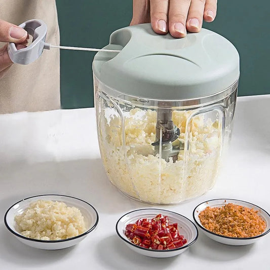 Spin Chop: 2-in-1 Kitchen Marvel – Garlic & Vegetable Magic