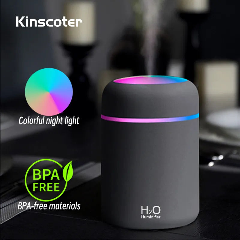 Aqua Mist Mini USB Humidifier: Refresh Your Space